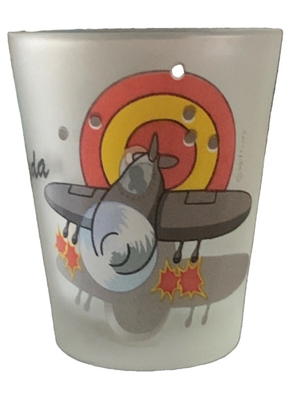 Vintage Bermuda Kamikaze Recipe Shot Glass Shotglass
